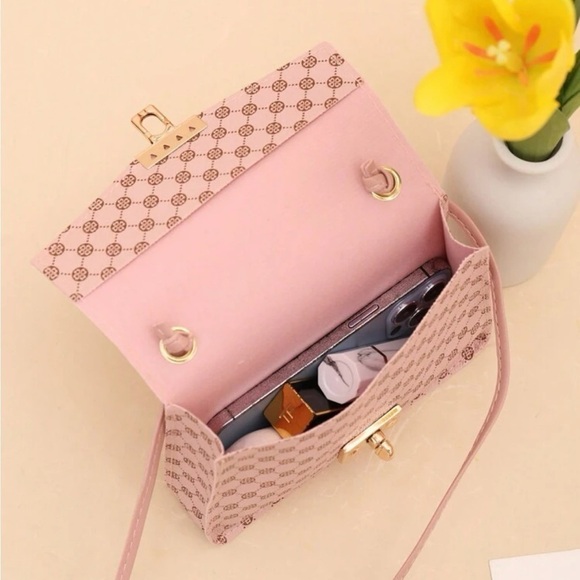 ⚠️Clearance Pink Patterned Crossbody Bag - Picture 6 of 6
